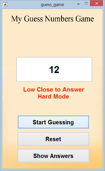 فروش پروژه بازی حدس اعداد با نرم افزار MATLAB